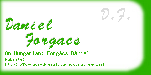 daniel forgacs business card