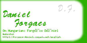 daniel forgacs business card